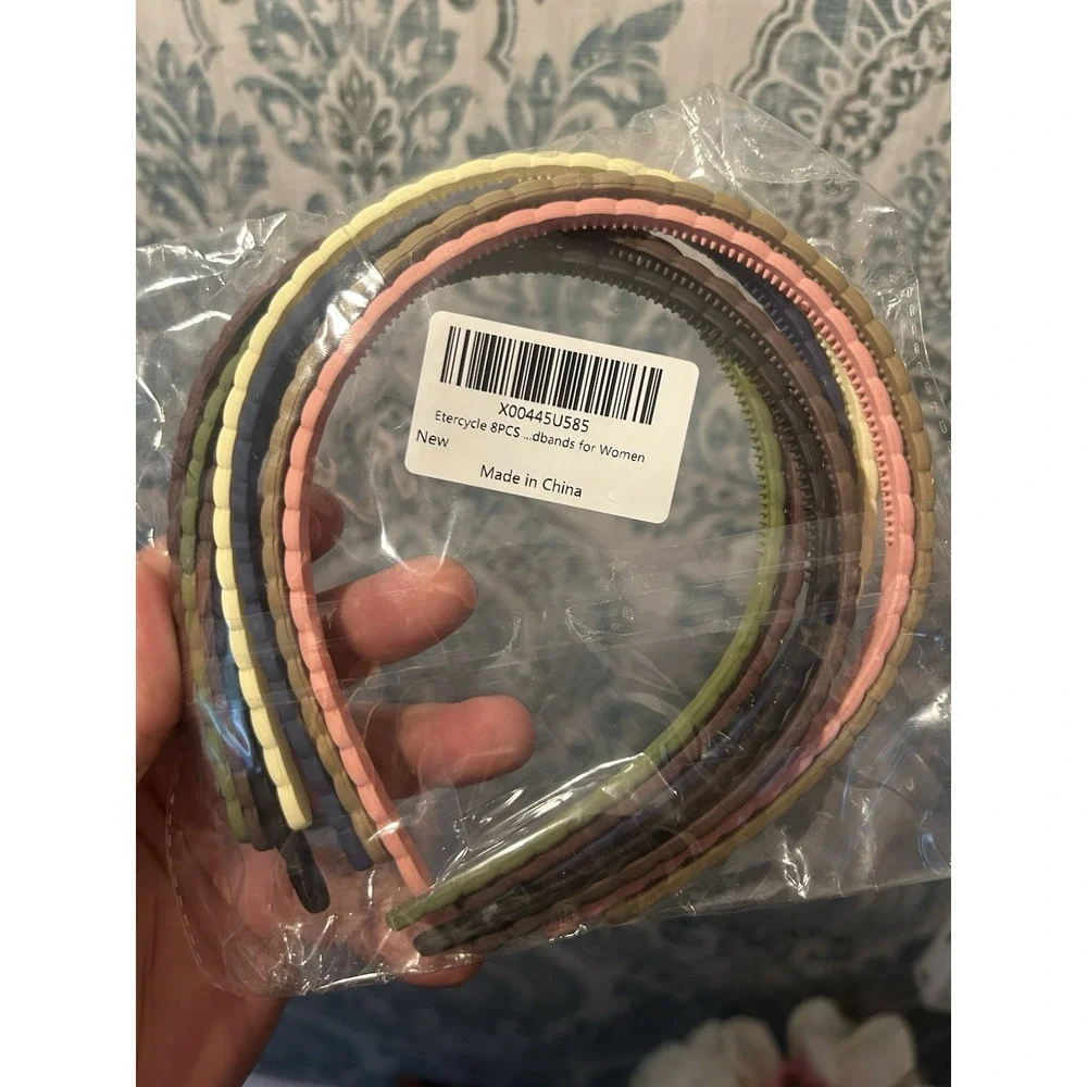 7mm‎ Thin Headbands For Women 8 Plastic Headband with Teeth Head Bands Girls T2